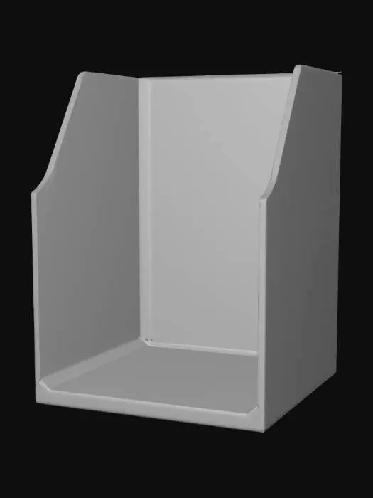 3D model for Acrylic slotted magazine holder
