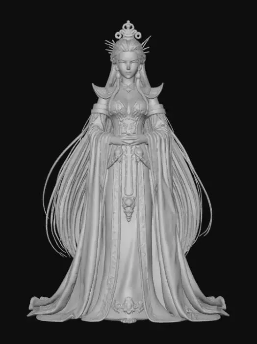 3D model for High detail, legendary, anime, extravagant, wall art decoration.