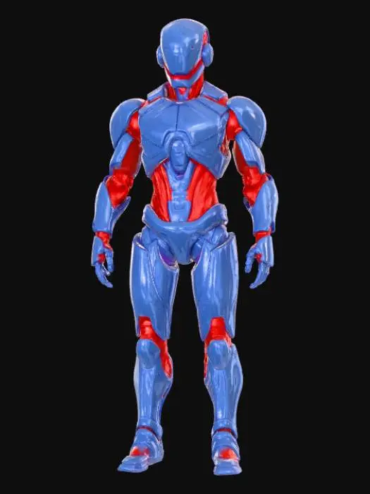 3D model for High detail, extravagant, abstract, the next generation of A.I.