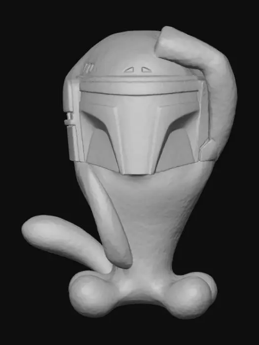 3D model for Space Cowboy saluting