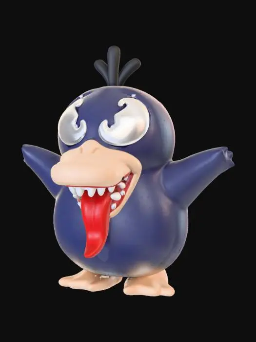 3D model for Quirky Crow Creature