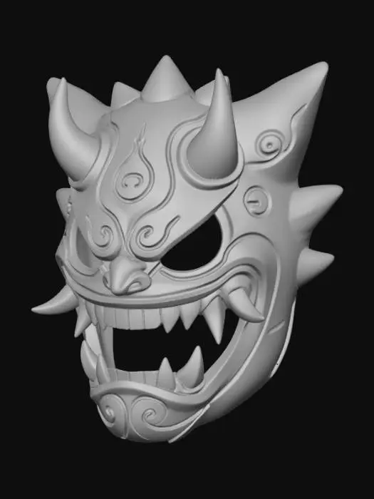 3D model for Demon Mask Purple