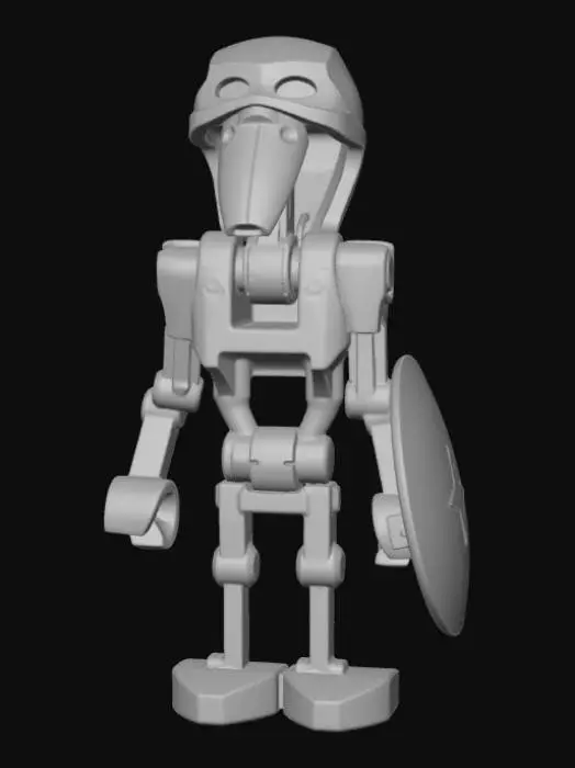3D model for Block Soldier Hero
