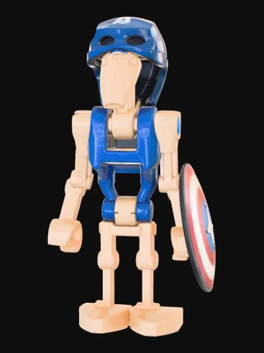 3D model for Block Soldier Hero