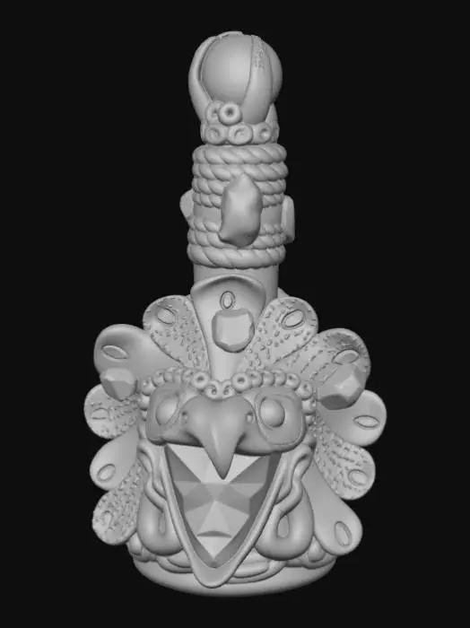 3D model for Feathered Serpent Sculpture