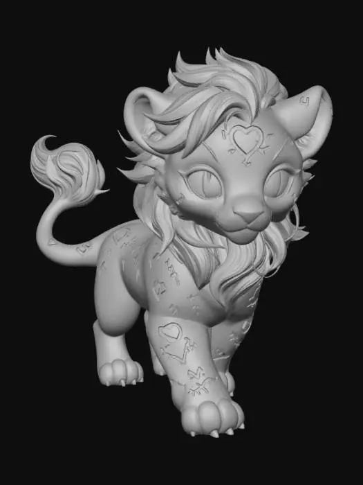 3D model for Luminous Heart Lion Cub