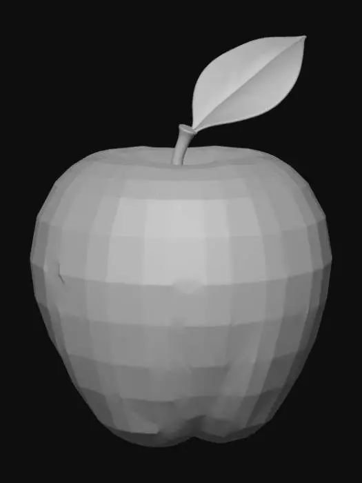 3D model for Smooth detail, polymorphic, piece of fruit.