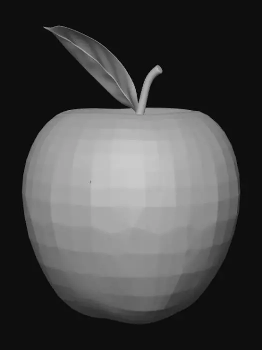 3D model for Smooth detail, polymorphic, piece of fruit.