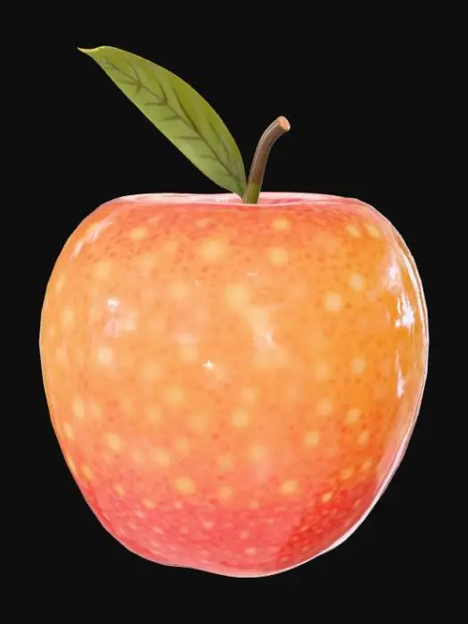 3D model for Smooth detail, polymorphic, piece of fruit.