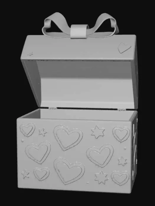 3D model for Abstract, a heartwarming empty gift box