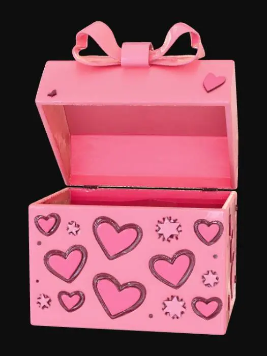 3D model for Abstract, a heartwarming empty gift box