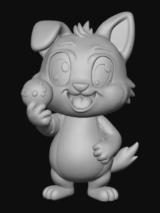 3D model for Smooth detail, Cartoon, Pog Slammer