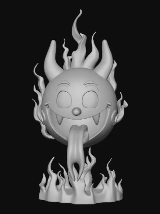 3D model for Hellfire Emoticon