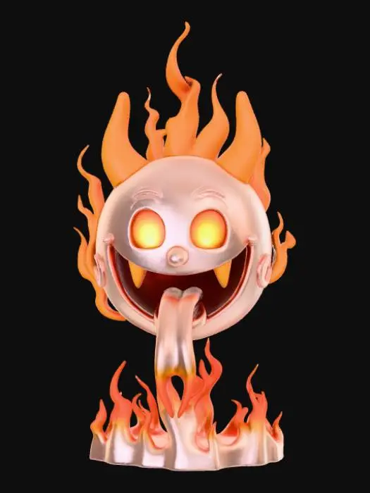 3D model for Hellfire Emoticon