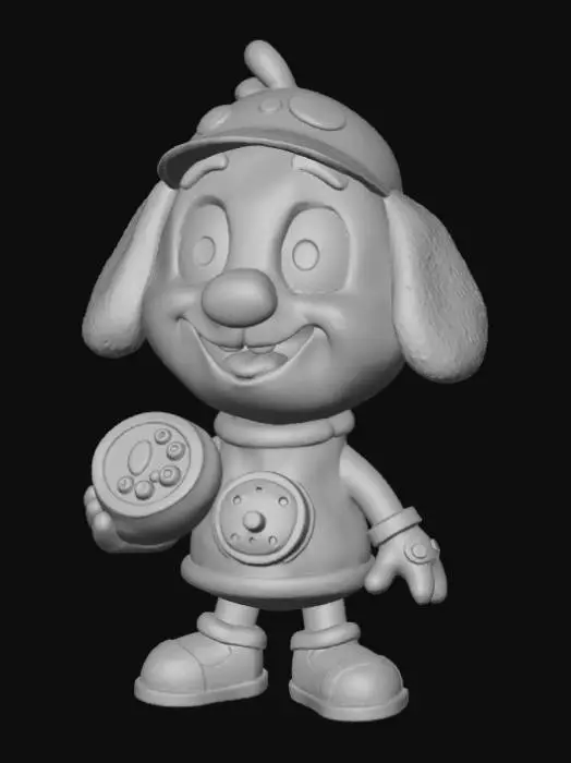 3D model for Smooth detail, Cartoon, Pog Slammer