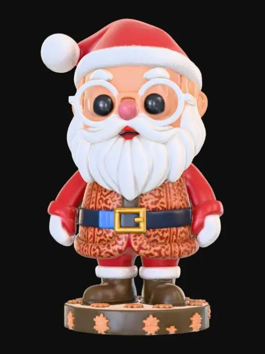 3D model for High detail, Extravagant, Santa Claus Funko Pop