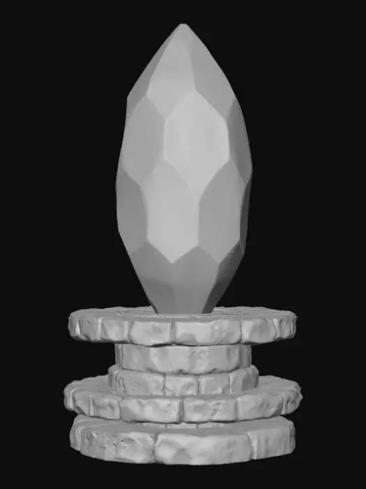3D model for High detail, fantasy, teleportation stone.