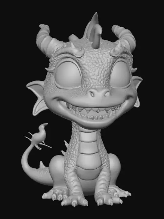 3D model for Dragon Emoticon