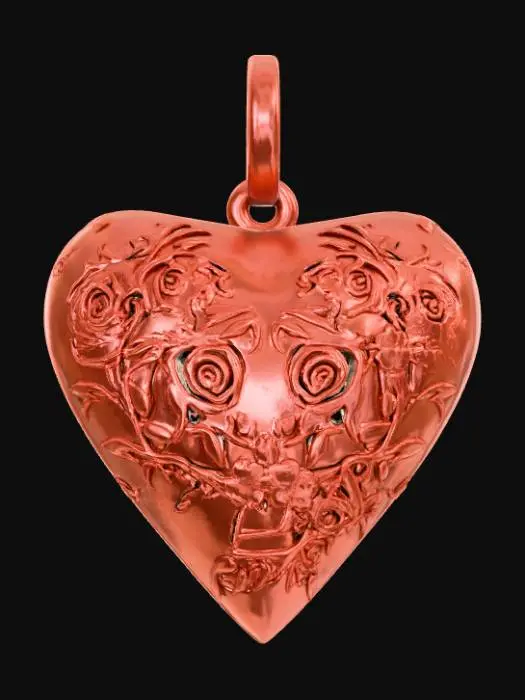 3D model for High Detail, valentines charm, no chain