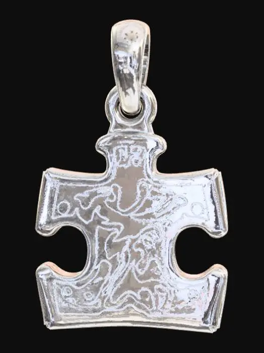 3D model for High Detail, pendant charm, The missing piece, no chain