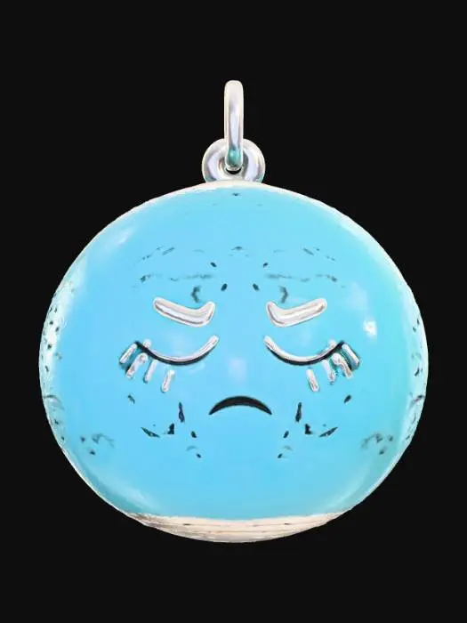 3D model for Im tired pendant, no chain