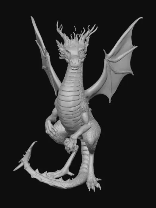3D model for High detail, abstract, dragon