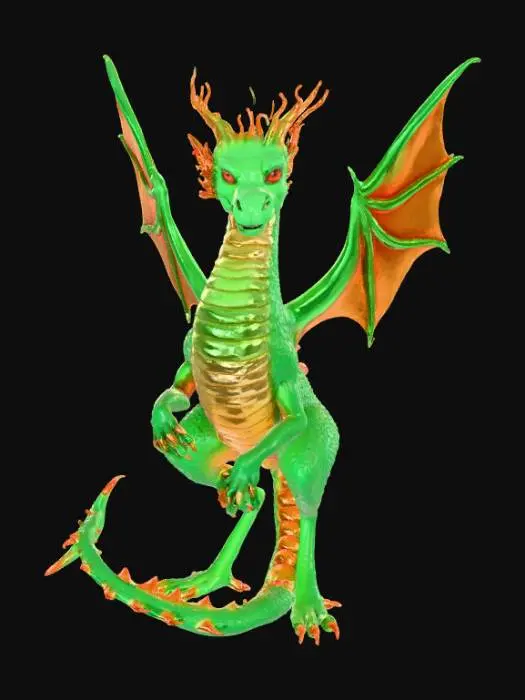 3D model for High detail, abstract, dragon