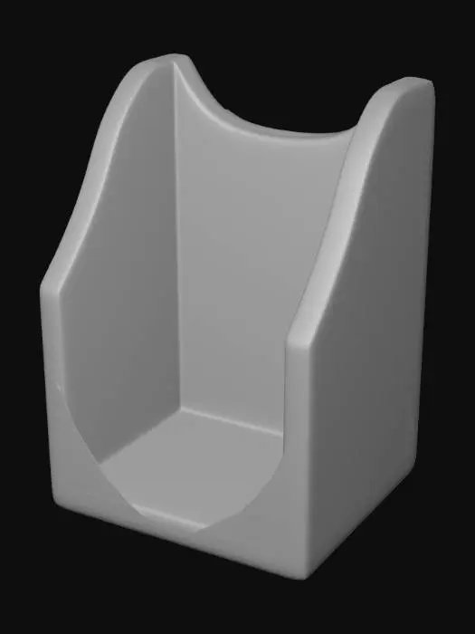 3D model for Acrylic slotted magazine holder