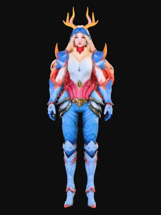 3D model for High detail, legendary, anime, extravagant, wall art decoration.