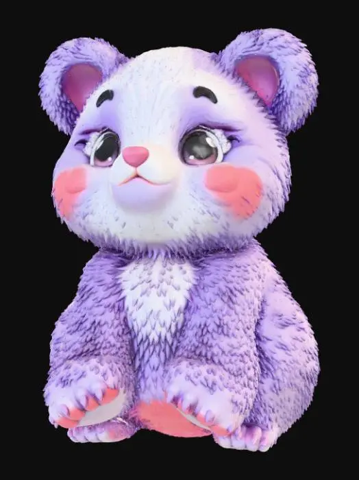 3D model for High detailed, Kawaii, Animal Head, Head only