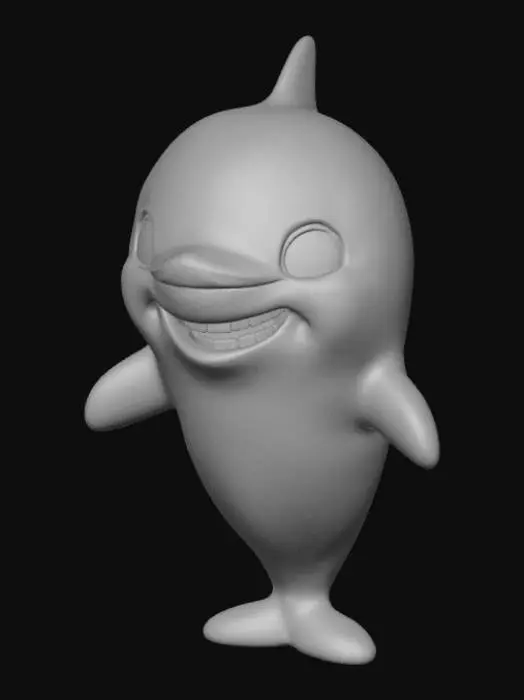 3D model for Orca whale Emoticon