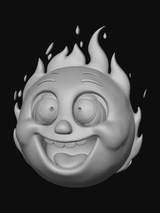 3D model for Hellfire Emoticon
