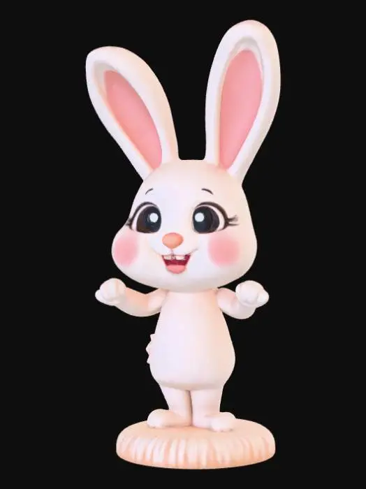 3D model for Rabbit Emoticon