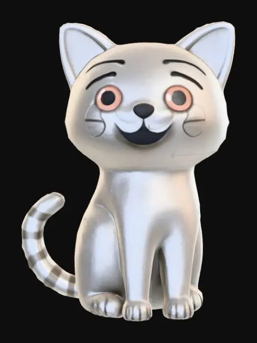 3D model for Low Detail, animal pendant, charm, no chain