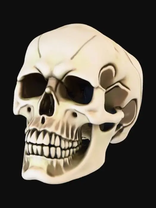 3D model for Low Detail, simple, horror charm, no chain