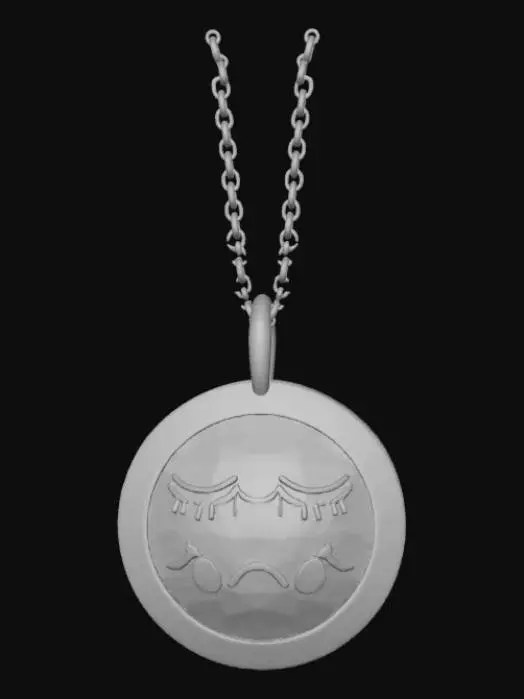 3D model for Im tired pendant