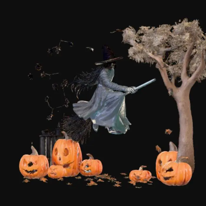 3D model for High detail, wall art, halloween themed.