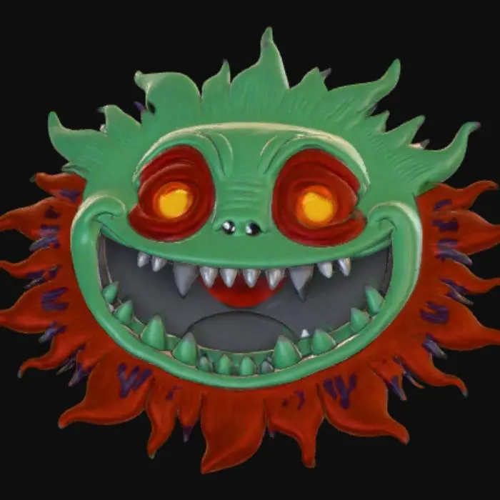 3D model for Halloween, monster rug, #Halloween2025#