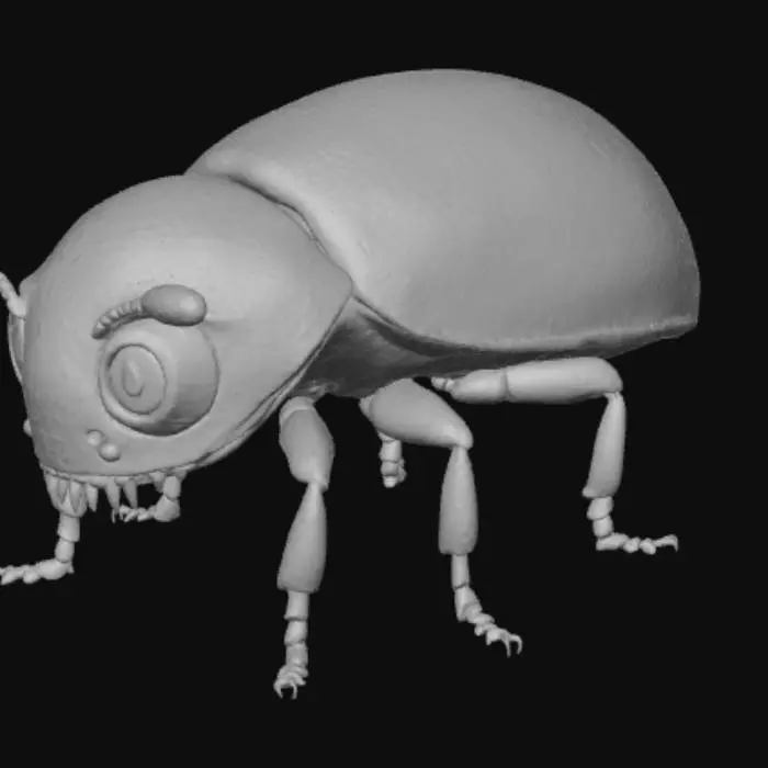 3D model for Halloween micro-bug, #Halloween2025#
