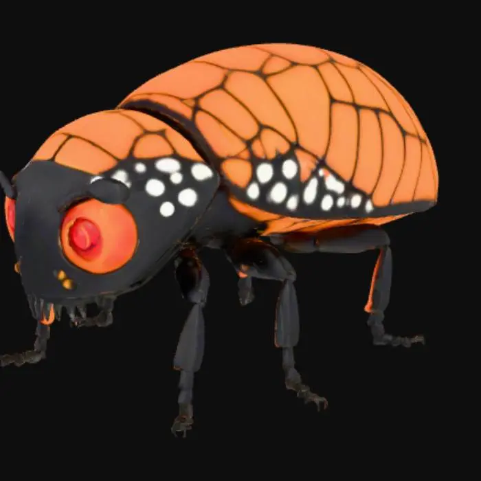 3D model for Halloween micro-bug, #Halloween2025#