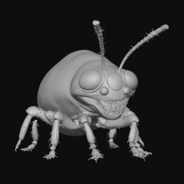3D model for Halloween micro-bug, #Halloween2025#