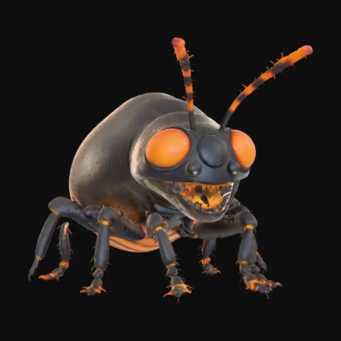 3D model for Halloween micro-bug, #Halloween2025#