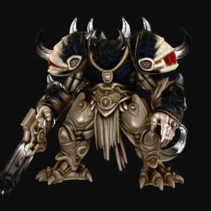 3D model for The Red-Eyed Skeleton Lynx monster