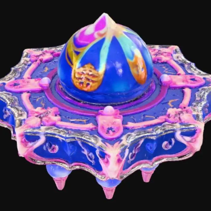 3D model for High detail, extravagant, Anime Style Magical Artifact.
