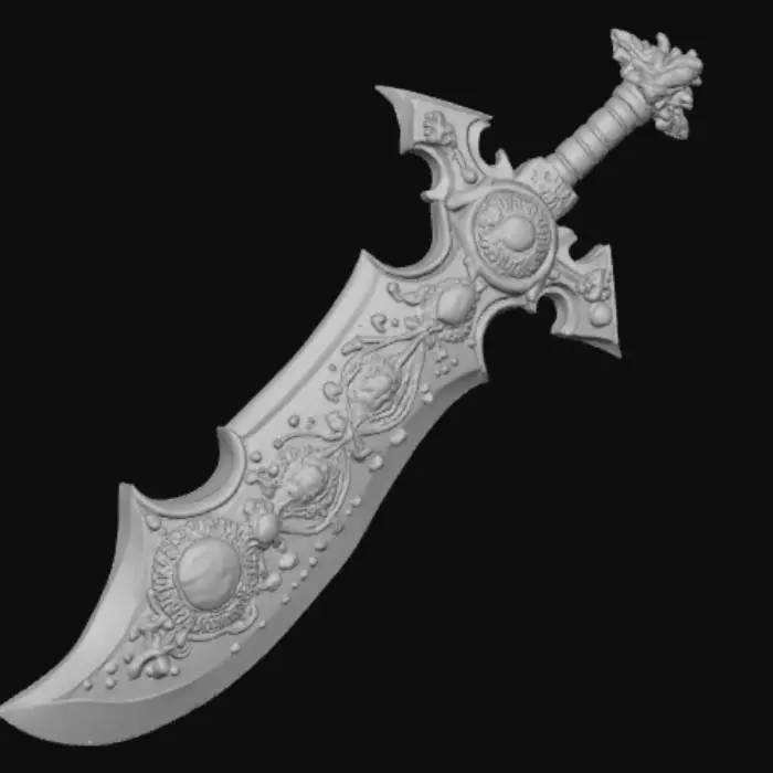 3D model for Extremely Extravagant Anime Style Blunt Weapon