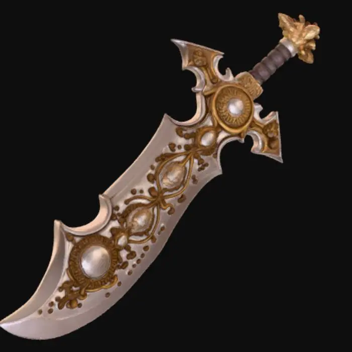 3D model for Extremely Extravagant Anime Style Blunt Weapon
