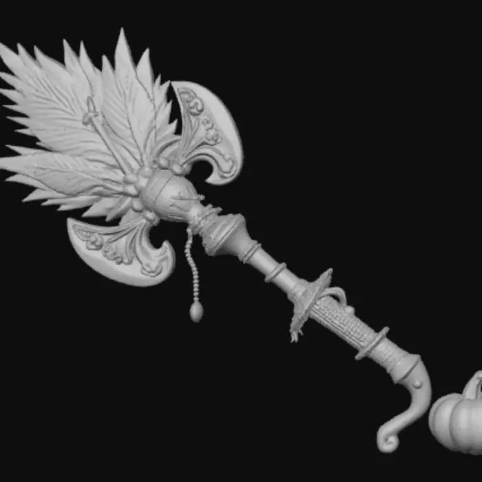3D model for High detail, #Thanksgiving# style weapon.