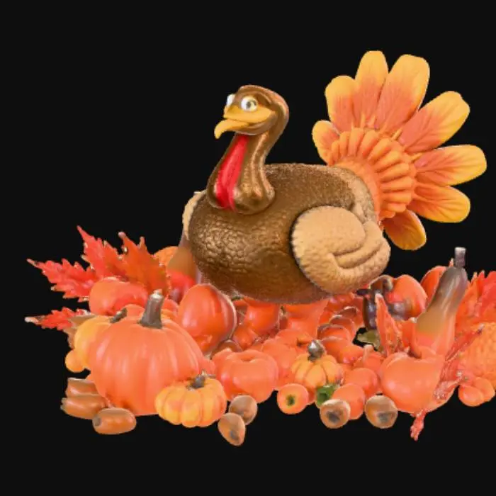 3D model for High detail, extravagant, abstract, #Thanksgiving#