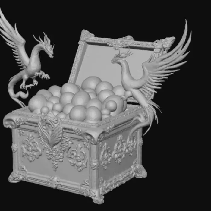 3D model for Extravagant, Anime style, isekai reward.