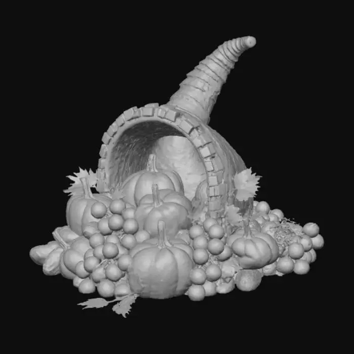 3D model for High detail, extravagant, cornucopia, #Thanksgiving#
